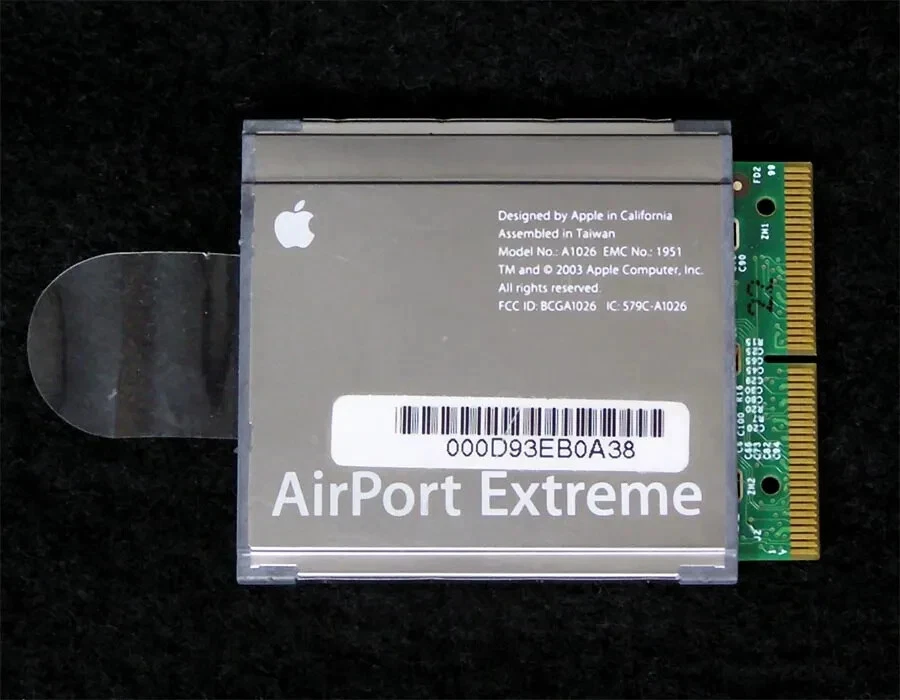 Tarjeta Apple Airport Extreme PowerMac G4 G5, iMac G5, PowerBook G4, iBook G4 A1026 Foto 1 de 1