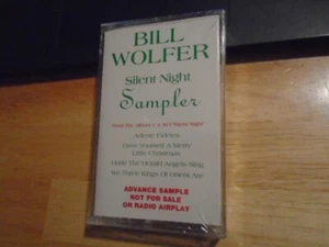 SEALED RARE PROMO Bill Wolfer CASSETTE TAPE Silent Night sampler CHRISTMAS jazz - Picture 1 of 2