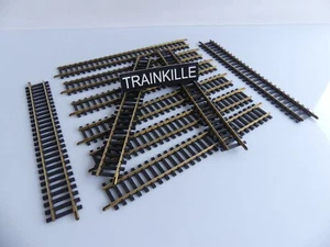 6001 / FLEISCHMANN HO 10 RAILS DROITS 204 MM EN LAITON - Picture 1 of 1