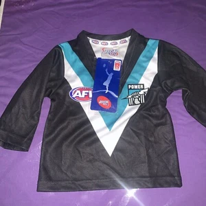 Port Adelaide Power Toddler Home Guernsey Jumper Size 1 Official AFL - Picture 1 of 2