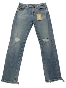 Pantalones de mezclilla AG-ED DENIM Ex-Boyfriend holgados ajustados desgastados para mujer talla 26 - Imagen 1 de 17