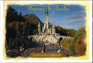COLLECTOR TIMBRES SOUVENIR  DE  LOURDES 10 TIMBRES AUTOCOLLANTS - Photo 1/1