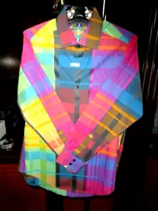 Robert Graham Style Darts Long Sleeve Shirt Size 3XL - Picture 1 of 14