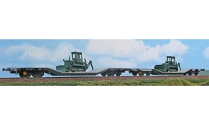 ACME H0 40010 Set con 2 carri Uai caricati con dozer militari - FS Ep. IV-V - Foto 1 di 1