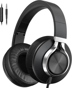 Headphones Wired with Volume Control, Over-Ear Foldable Noise Isolation Heads... - Picture 1 of 7