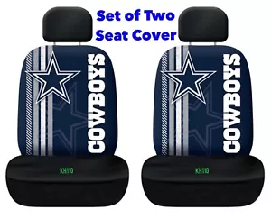 Dallas Cowboys NFL Printed Logo Car Seat Cover-Set of Two - Picture 1 of 7