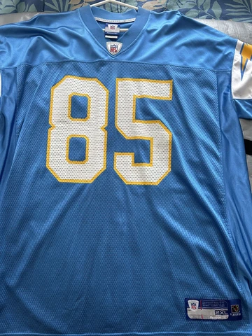Antonio Gates Jersey Powder Blue Baby NFL Chargers 54 Reebok Onfield Diego LA Cover