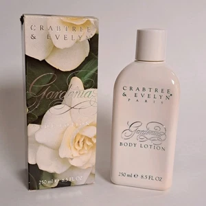 Vintage 1989 Crabtree & Evelyn Gardenia Body Lotion 8,5 oz 250 ml 75 % mit Box - Bild 1 von 14