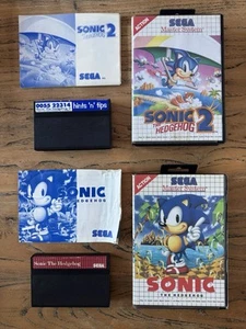 Sonic The Hedgehog 1 & 2 - Sega Master System - Completeš„HOT GAMEš„ - Picture 1 of 18