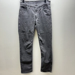 Levi's 511 Mens Jeans Size 30x32 Gray Denim Low Rise Slim Fit Tapered Zip Fly - Picture 1 of 9