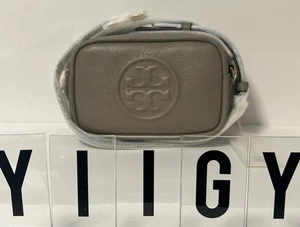 🐼💦 Tory Burch 🐼💦 Perry Bombé Mini Leder Umhängetasche Graureiher🐼 GB41*3 - Bild 1 von 7