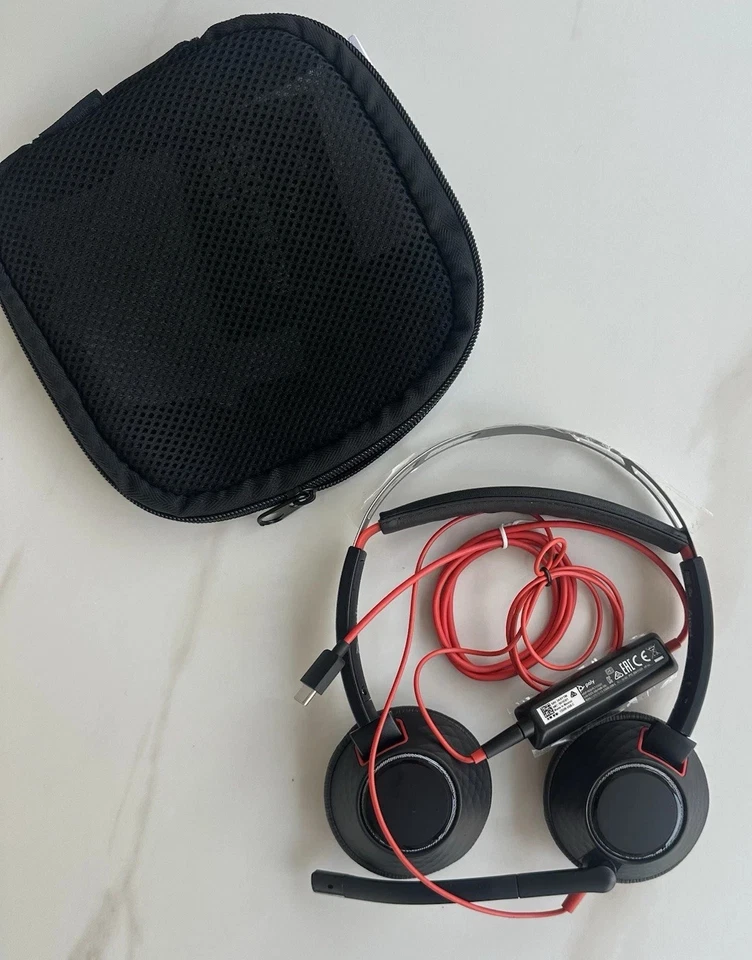 POLY BLACKWIRE [C5220T] WIRED DUAL-EAR STEREO HEADSET WITH BOOM MIC - Image 1 of 1
