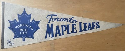 Toronto Maple Leafs 1970 NH Vintage throwback logo 30"  Felt Pennant - Image 1 of 4