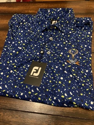 Tobacco Road 高尔夫男式高尔夫衬衫 FJ Footjoy 尺寸 S  — 第 1/4 张图片