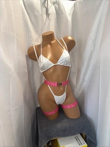 Exotic dancewear romper  4 Pcs Set Sling Shot Design New Set - Picture 1 of 3