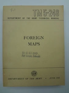 TM 5-248 1956 Dept of the Army Technical Manual Foreign Maps - Picture 1 of 13