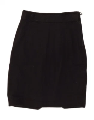 STEFANEL Womens Pencil Skirt W26 Small Black AB02 - Image 1 of 3