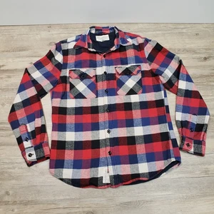 Denim & Supply Ralph Lauren Hemd Herren Small rot blau schwarz kariert Flanell Baumwolle - Bild 1 von 13
