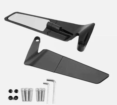 SPECCHIETTI PER MOTO SCOOTER NAKED RETROVISORI IN ALLUMINIO RACING UNIVERSALI - Imagen 1 de 4