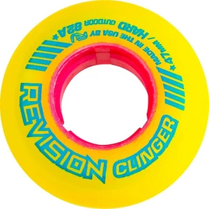 Revision Roller Hockey Wheels Outdoor 47mm Clinger Goalie 82A Yellow Single Whe - Picture 1 of 2
