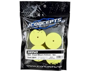 JCO3381Y JConcepts Mono Front Wheel (Yellow) (4) (B74) w/12mm Hex WALL - Picture 1 of 1