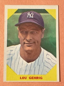1960 Fleer #28 Lou Gehrig EX+/NM Baseball Greats New York Yankees - Bild 1 von 9