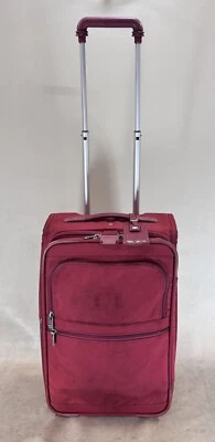 Preowned Tumi Red Ballistic Nylon 20” Upright Expandable Carry On Suitcase 2268 - Image 1 of 4