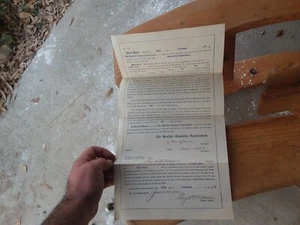 Antique 1909 Boulder Cemetary Paper Deed Colorado Eph Collect History Americana - Picture 1 of 4