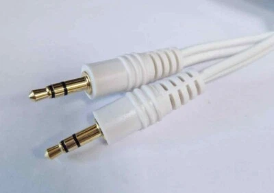 白色5米,3.5毫米插孔公对公立体声音频辅助电缆引线适用于手机、PC — 第 1/3 张图片