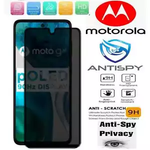 For Motorola Moto G52 Edge 30 Tempered Glass Privacy Screen Protector - Picture 1 of 6