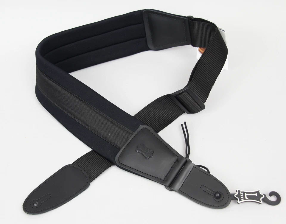 Levys Leathers PM 48 NP 3 BLK 3 Neoprene Padded Guitar Strap Black