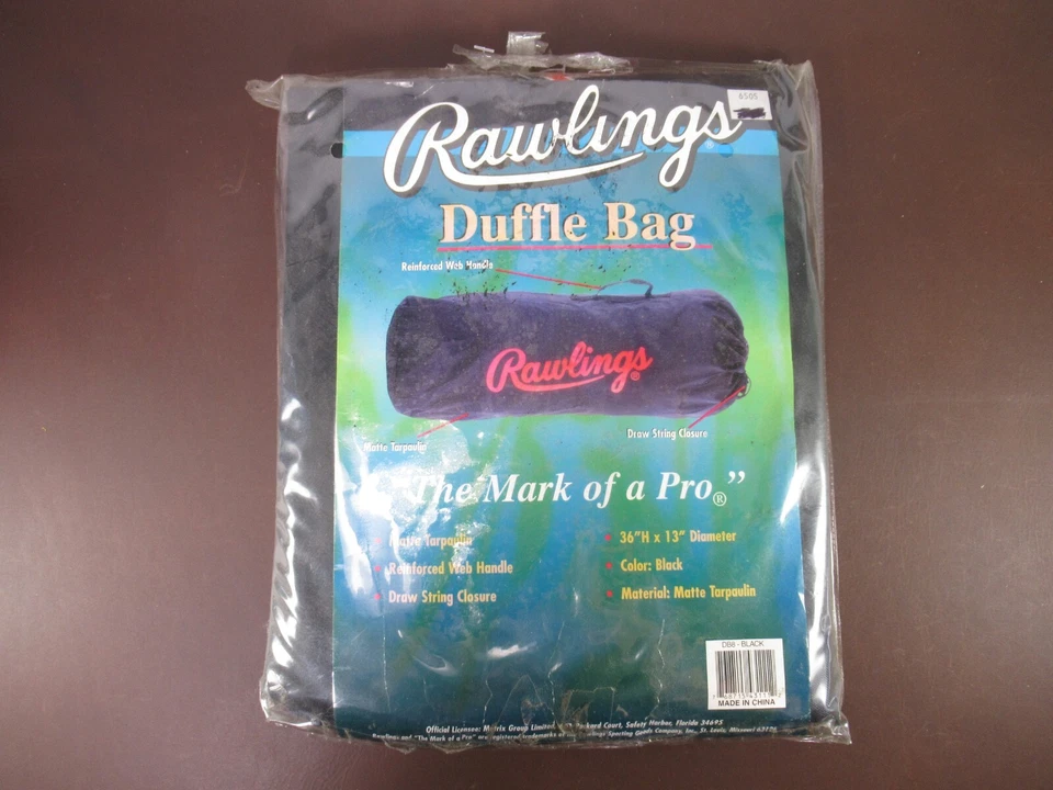 Спортивная сумка Rawlings, черная, высота 36 дюймов диаметр 13 дюймов (D HC) - Изображение 1 из 2