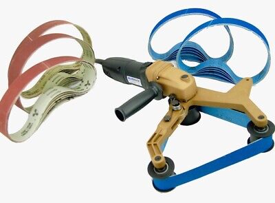 BLUEROCK ® Tools 40A Handheld Pipe Tube Polisher Sander & 25 Belts Fit Metabo • 214$