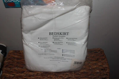 Vintage NIP Dan River Queen Bed Skirt - Old New Stock - Factory Sealed - Image 1 of 2