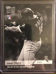 2018 Topps Now #583BW Daniel Palka Chicago White Sox RC 1/1 - Picture 1 of 2
