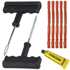 Kit Ripara Foratura Gomme Rapido per Auto Moto Riparazione Pneumatici Tubeless - Foto 1 di 3