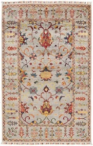 Alfombra Oriental Anudada a Mano Ziegler 190X126 CM - Fina, Alfombra, Alfombra, Nueva, Gris - Imagen 1 de 10