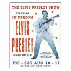 Elvis Presley 1950's Concert Poster Tin Sign Reproduction NEW UNUSED - Picture 1 of 1
