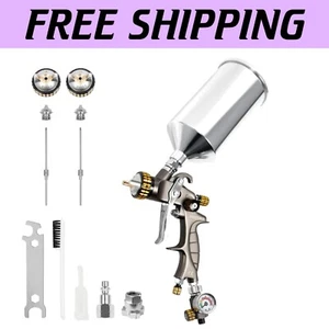 Professional HVLP Gravity Feed Sprayer - 1000ml, Stainless Steel, Easy Clean - Picture 1 of 10