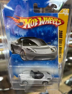Hot Wheels 2008 New Models Tesla Roadster Silver #26 - Image 1 of 3