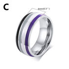 Gay Pride Lgbt Stainless Steel Rainbow Ring Men Women Band Ring Jewelry Gifts