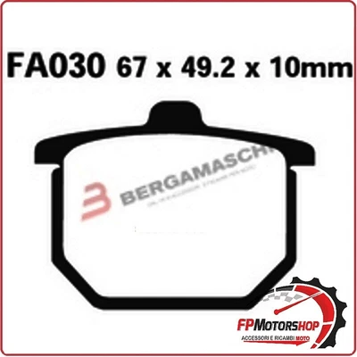 PASTIGLIE PASTICCHE FRENI PER MOTO HONDA CB400 CB750F 80> EBC FA030 ORGANICA - Immagine 1 di 4