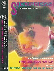 S'EXPRESS FIND EM FOOL EM EP SUMMER 1992 ISSUE CASSETTE 3 TRACK EUROHOUSE DISCO - Picture 1 of 6