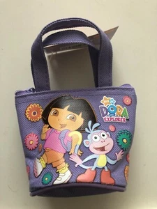 3 Dora The Explorer Small Zipper Purse Kids Girls Bag Party Gift 4" x 3 1/2" - Picture 1 of 11