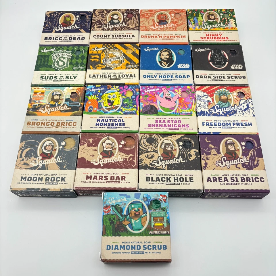 Barras de jabón natural Dr. Squatch edición limitada para hombre TÚ ELIGES relleno de medias Foto 1 de 1
