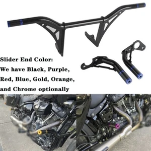 Protector de motor de carretera delantero y trasero barra de choque marco deslizante para Harley Fat Bob FXFB - Imagen 1 de 38