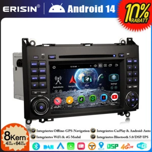 Android 14 Autoradio For Mercedes A/B Class W169 W245 Sprinter Viano VW Crafter - Imagen 1 de 24
