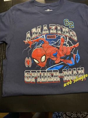 Boys Marvel Spider-Man Web Slinger Tshirt Size 14/16 - Image 1 of 4