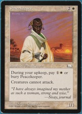 Peacekeeper Weatherlight PLD White Rare MAGIC MTG CARD (ID# 245650) ABUGames