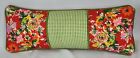 Corded Pillow made w Ralph Lauren Belle Harbor Red & Green Gingham Fabric 18x7